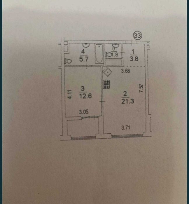 1-room apartment apartment by the address st. Ul Zarechnaya (area 50 m²) - Atlanta.ua - photo 4