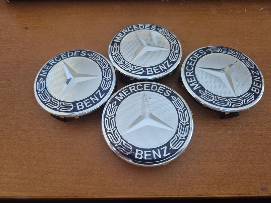 Dekielki kapsle Mercedes granatowy  wianek 75mm promocja