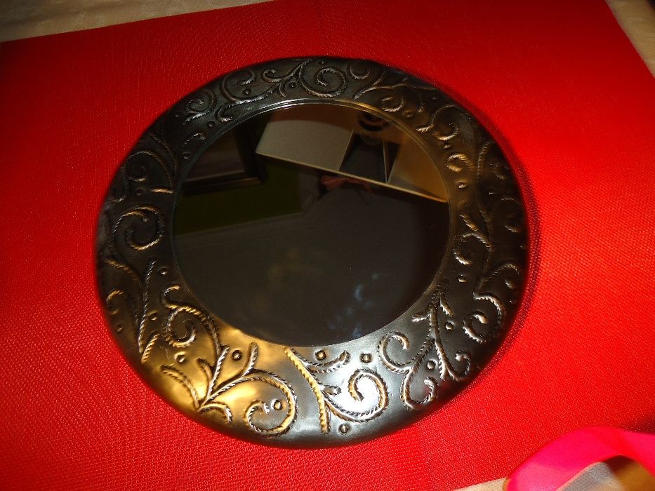 Espelho Redondo Prateado