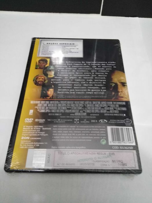 Dvd Apocalypse Now Redux - Novo ( Ainda esta Selado)