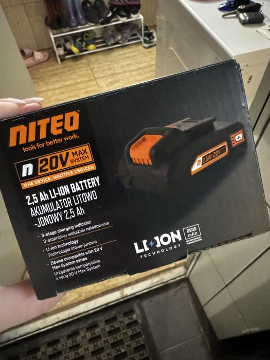 Akumulatorowy klucz udarowy Niteo 20 V Max 20V