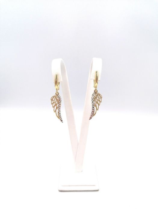 Złote Kolczyki Skrzydła Nataliebizu