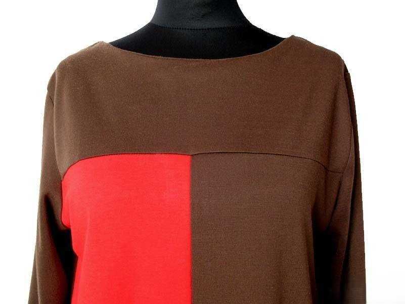 Sukienka - z dzianiny - 44 2XL biust 110 cm
