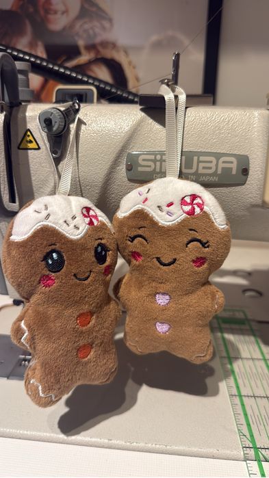Pierniczki świąteczne handmade – ozdoby na choinkę – 2 szt.