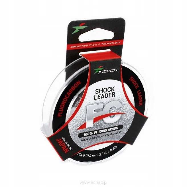 100% fluorocarbon INTECH FC SHOCK LEADER 0,123mm 10m 1,0kg