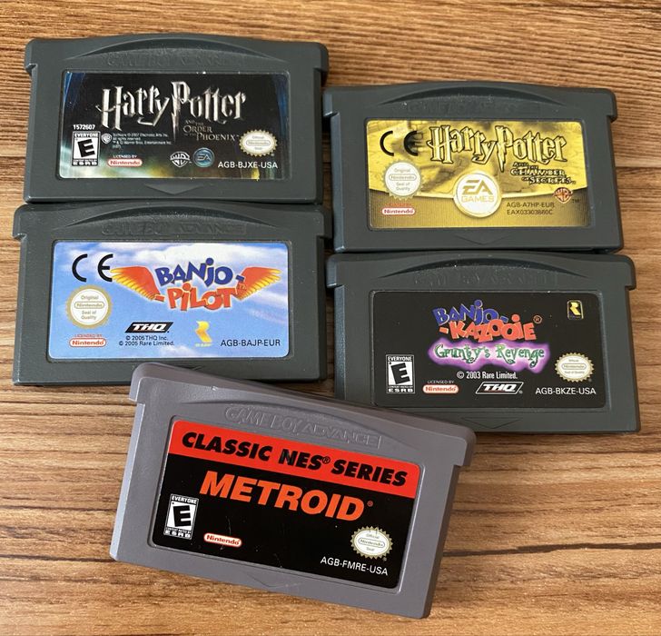 Nintendo GB/GBA: Pokemon, Zelda, Metroid, Megaman, Castlevania, Contra