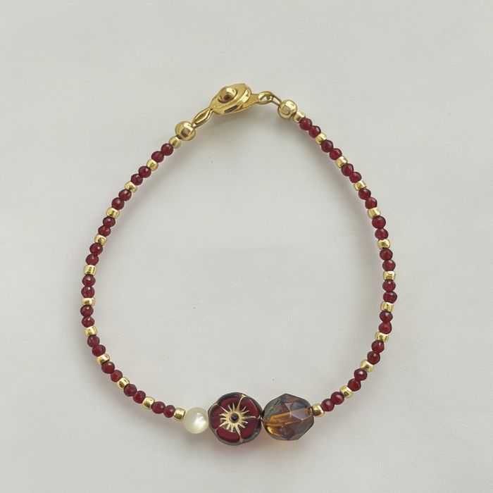 Pulseira de vidro checo