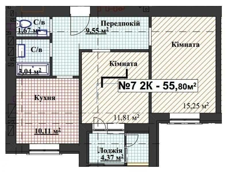 Продаж 2к квартири Мінеральна 39 Ірпінь