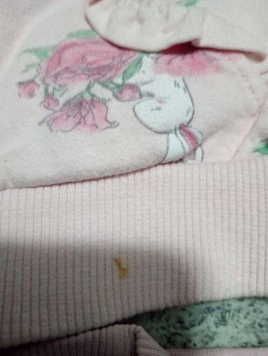 Bluza rozpinana i koszulka roz.86.
