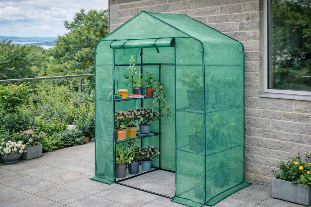 Szklarnia Balkonowa Rozsadnik 140x73x200cm Tunel Foliowy Folia Duża