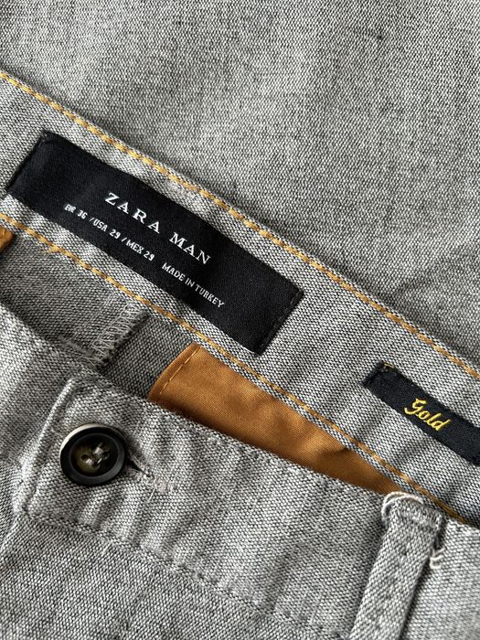 Eleganckie spodnie męskie ZARA gold