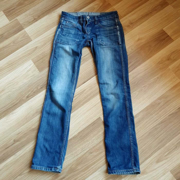 2 pary spodni - jeans- rozm. 152 - H&M i Amercanos