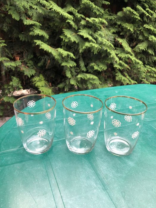 Радянські позолочені стакани склянки