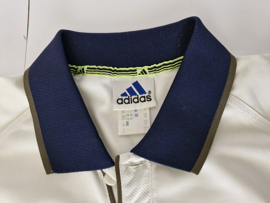 Polo de ténis azul e branco, Adidas