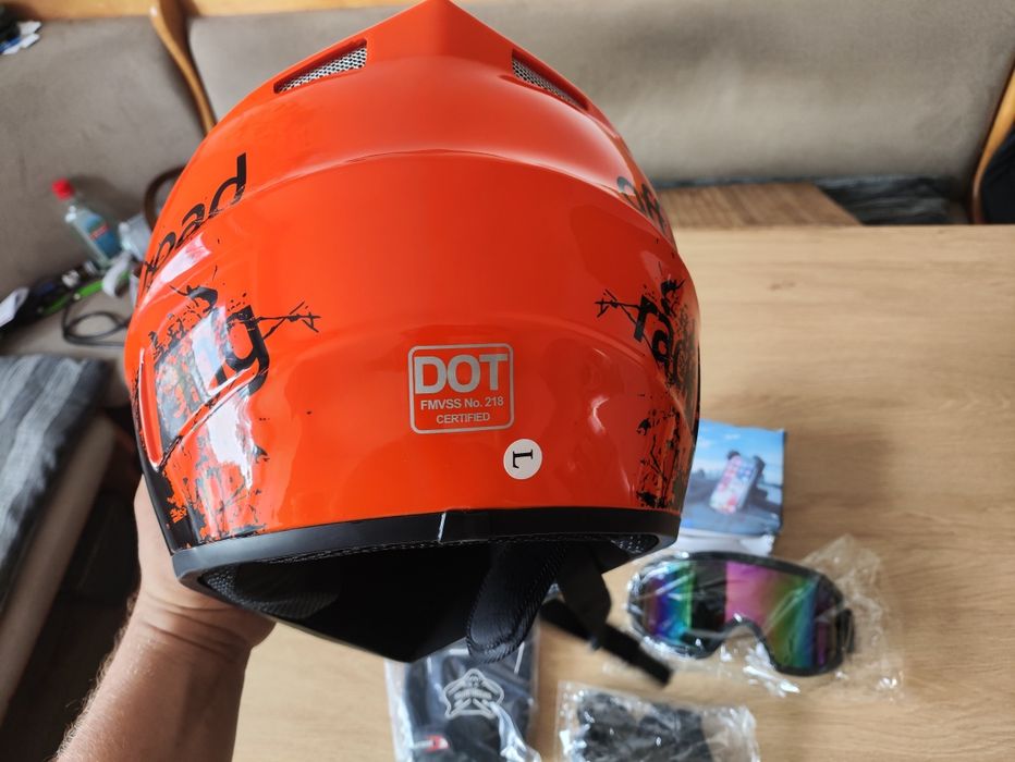 Kask na motor crosa Krosa hulajnogę rower
