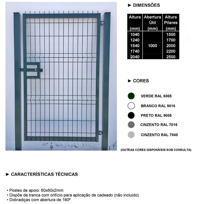 Porta / Portão de Rede Painel