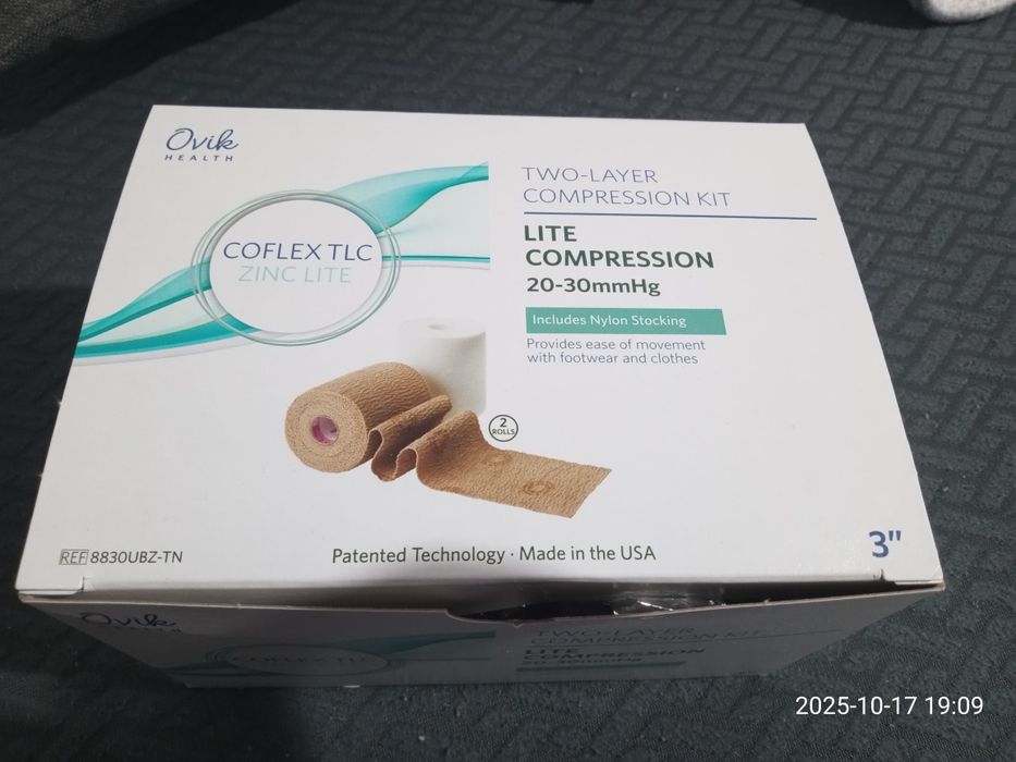 Opatrunek coflex o lekkim ucisku z cynkiem