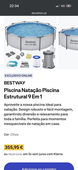 Piscina Bestway Steel Pro Max 3,05 m x 76 cm