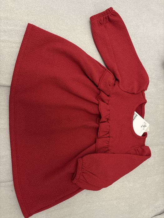 Nowa czerwona sukienka h&m 68 4-6 msc