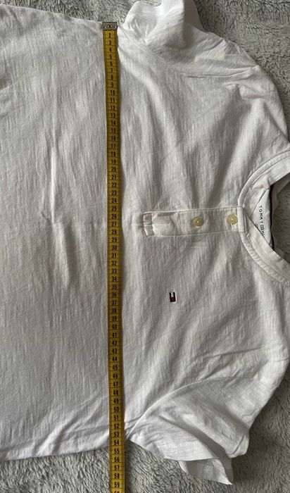 Tommy Hilfiger T-shirt męski biały rozm. S/M stan bdb.