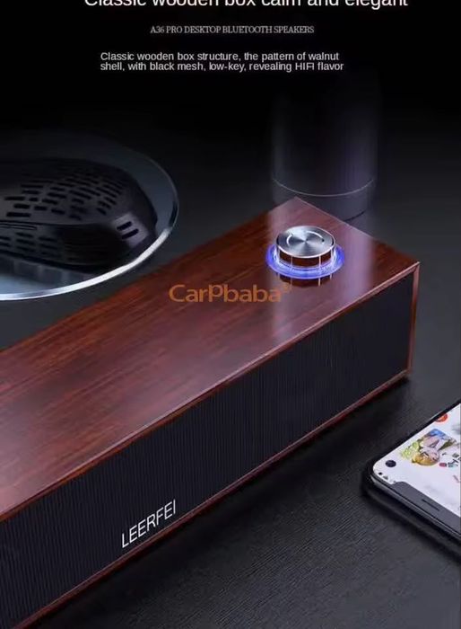 Саундбар з Bluetooth,
дерев'яний, 2x4W