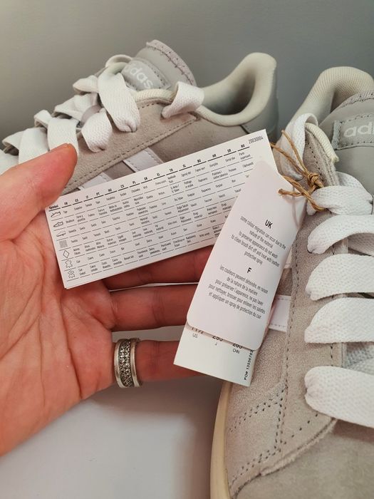Кеды мужские новые Adidas Grand Court Base серые