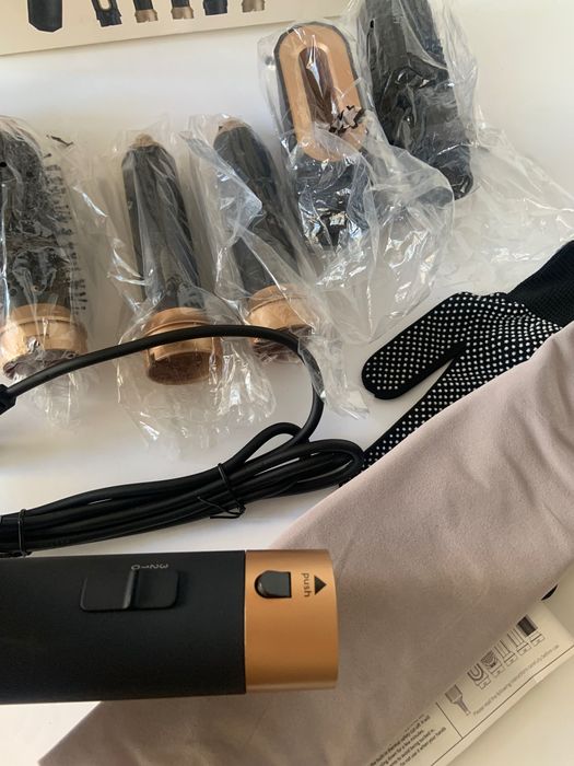 фен-стайлер для укладки волос с 6 разными насадками Hot Air Styler 1000W догляд перукар волосся