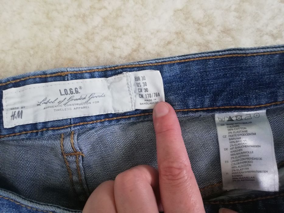 Spodnie jeansowe H&M r. 30