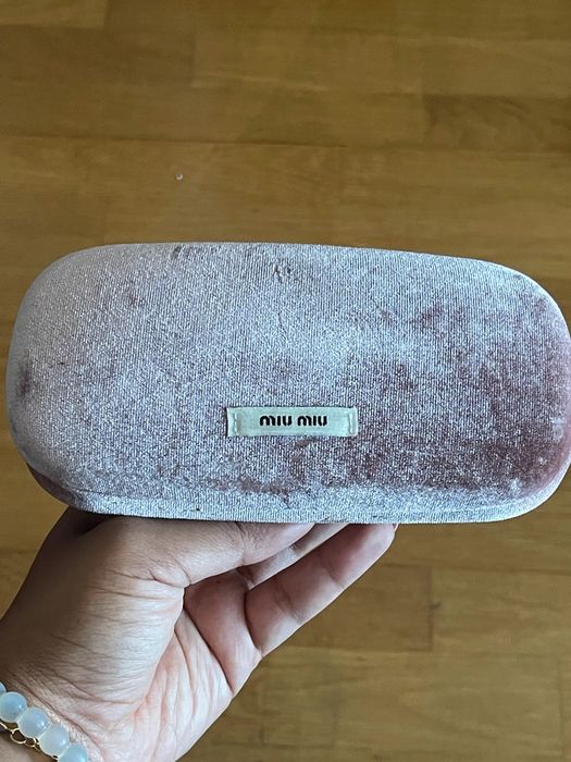 Miu miu pink sunglasses case