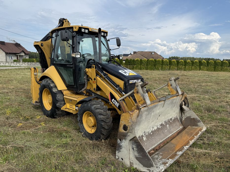 Cat 428e caterpillar 3 lyzki  koparko ladowarka cat jcb