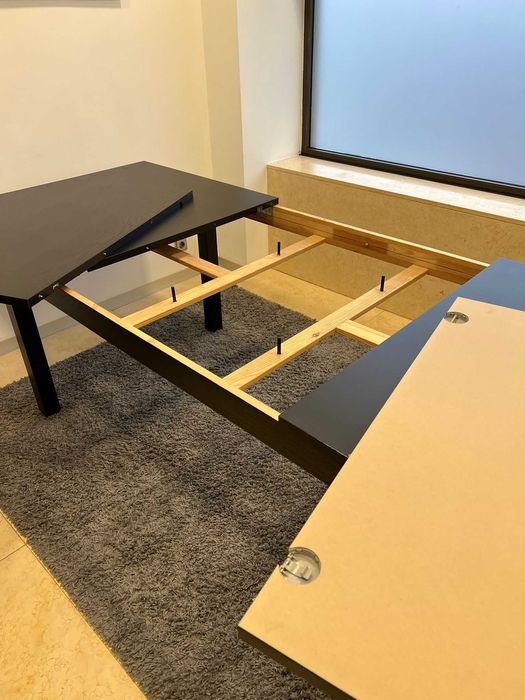 mesa preta de boa maneira