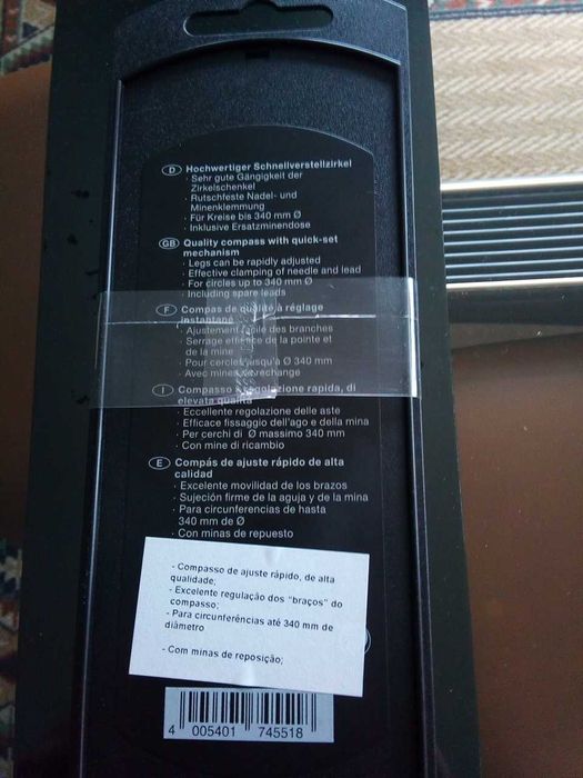 Compasso Faber-Castell para uso escolar, NOVO!