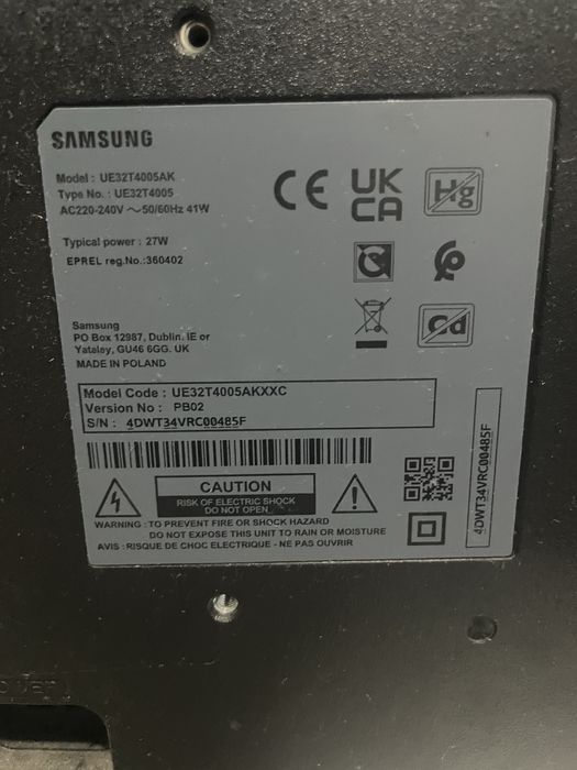TV Samsumg 32 tela fina LCD/LED
