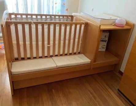 Berço transformável/evolutivo