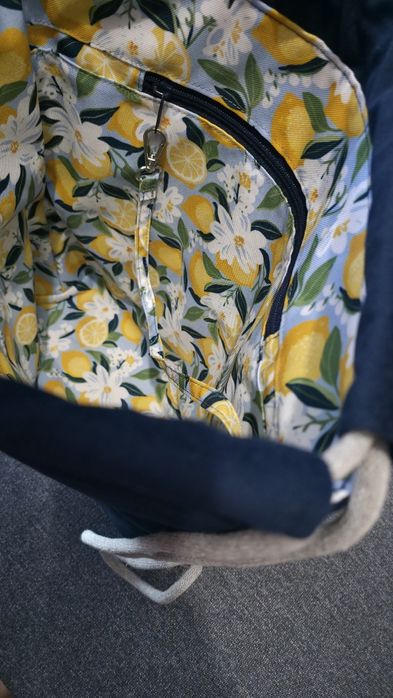 Workoplecak welurowy