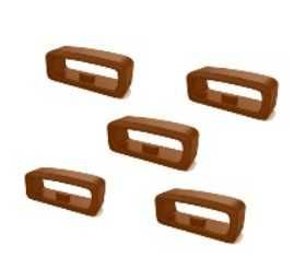 5x Szlufka Do SMARTWATCH Garmin Samsung 22 mm Brązowa z wybojem