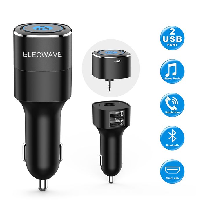 Zestaw głośnomówiący  samochodowy bluetooth
