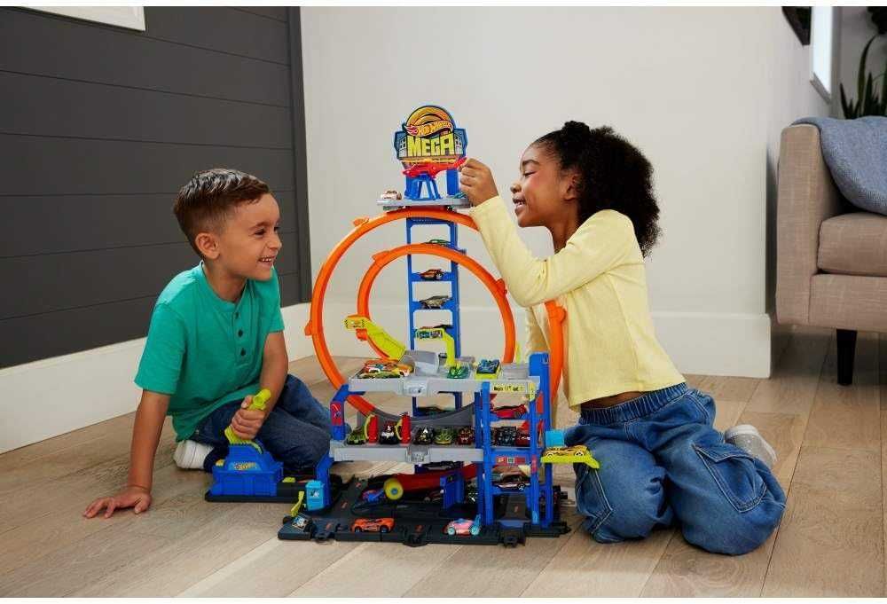 hot wheels Mega Loop Garage трек гараж хот