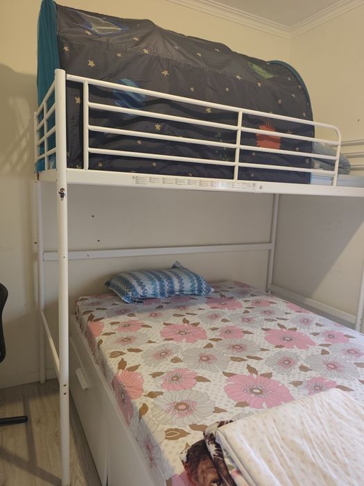 Cama alta solteiro