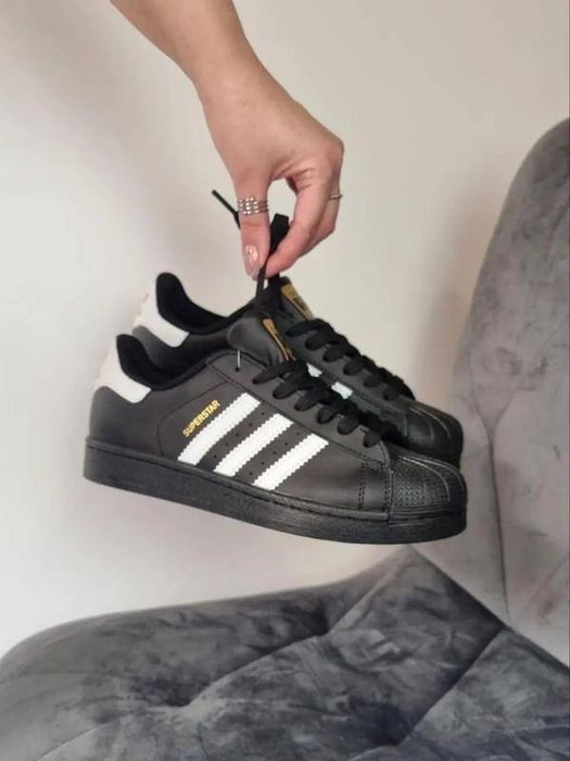 Чорні кросівки Adidas, Суперстар універсальні унісекс