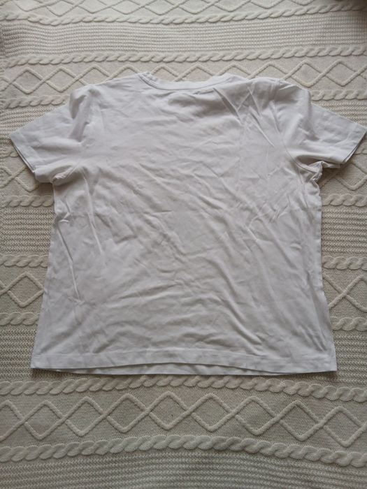 Biały tshirt z cyrkoniami I kieszonką rozm. S/M.