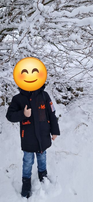Зимовий пуховик на хлопчика 10-11 років