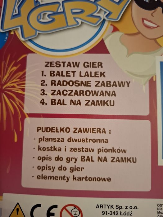 Gra planszowa Bal na Zamku (4 Gry)