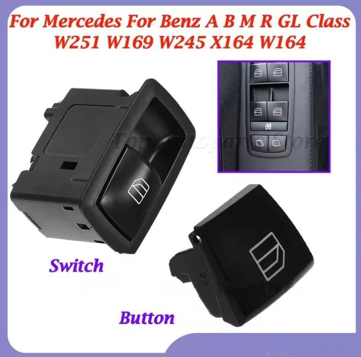 Comando Mercedes botão interruptor janela elétrica Classe A, B, GL, ML