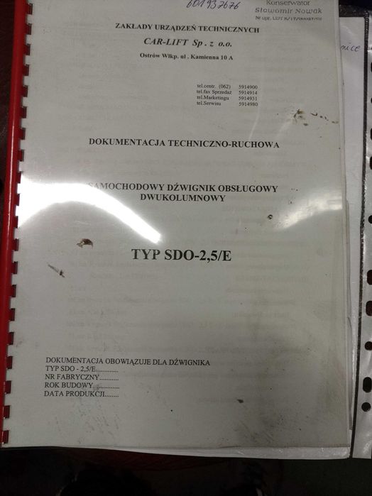 Podnośnik dwukolumnowy