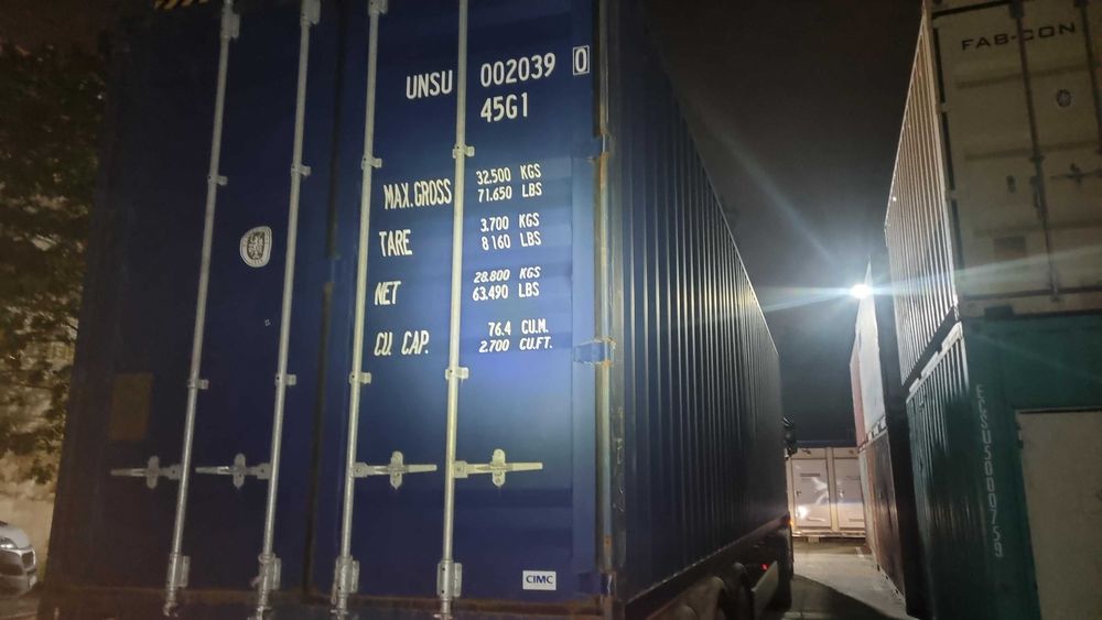 I Kontener magazynowy 40'HC 2021 rok w  Gdyni, stan jaki jest