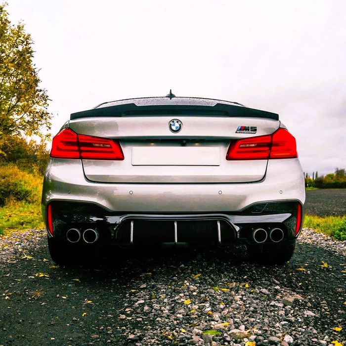 BMW G30 Lotka Dokładka Spoiler Tylny M4 Look Czarny Połysk