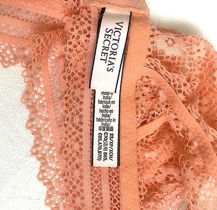 Ажурний мереживний бюстгальтер бралет victoria's secret, розмір 70А-В