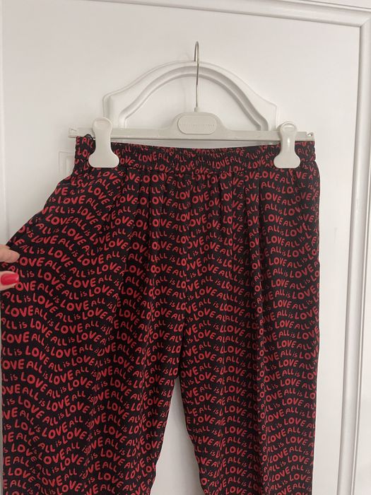 STELLA MCCARTNEY piękne spodnie w print, 100% jedwab