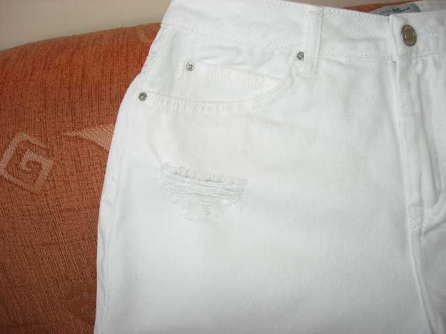 Spodenki szorty białe jeans rozmiar 36 Must have!